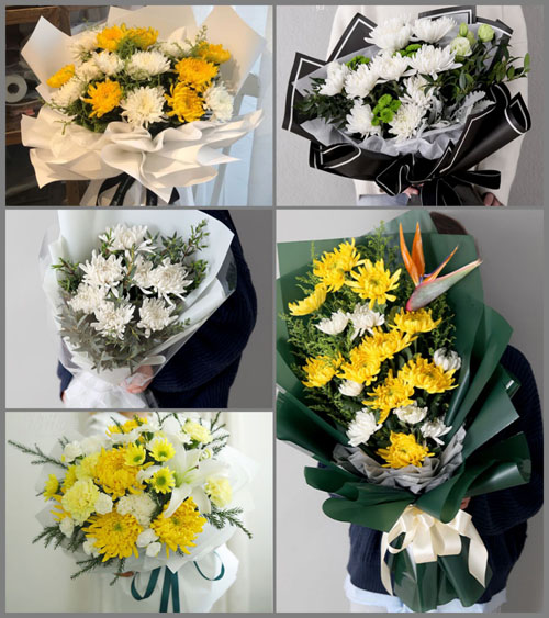 云南玉溪通海县兴蒙乡白事花束代送